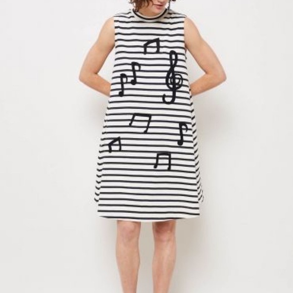 Monika Forsberg & Gorman Dress Women’s Size 10 100% cotton Stripped dress - Picture 10 of 10